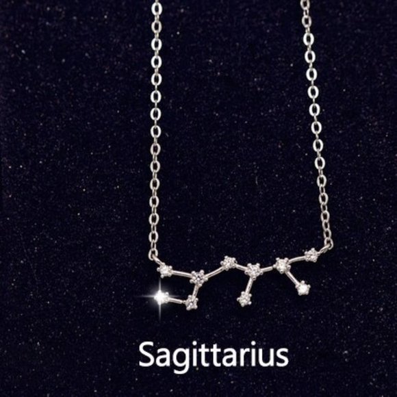 Jewelry - NEW Silver Zodiac Necklace-Sagittarius